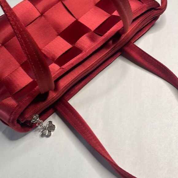 Y2K Seatbelt Zip Top Tote Bag Red - Picture 9 of 10